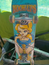VTG 2007 HOOK UPS JEREMY KLEIN SMOKING ALISON WONDERLAND HOOKA SKATEBOARD DECK