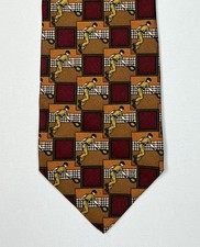 Burberrys Of London Silk Tie Tennis Player Made In Italy Men s Necktie Burberry