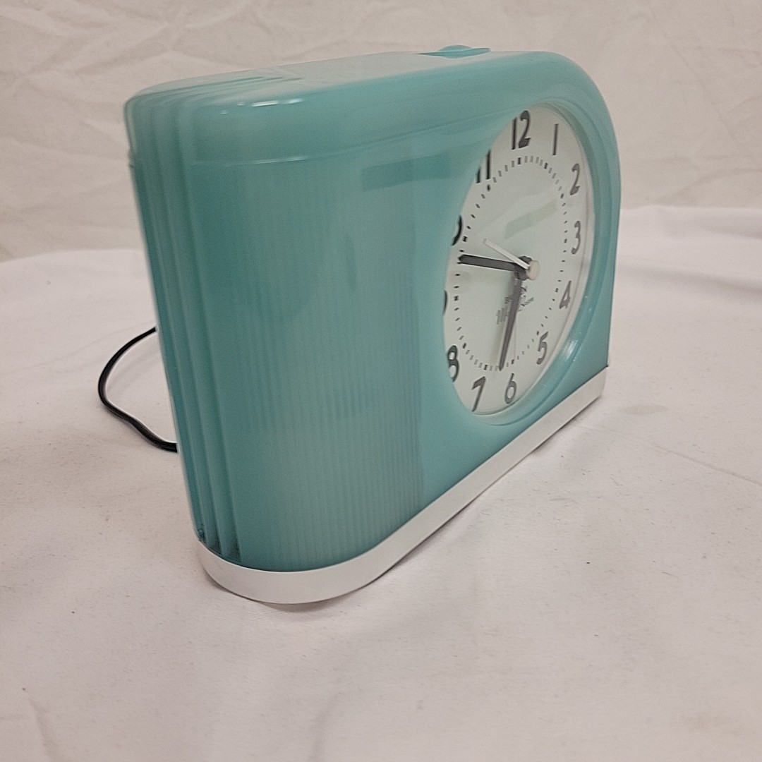 Westclox Big Ben Moon Beam Art Deco Light Alarm Clock Aqua Westclox Big Ben Moon Beam Art Deco Light Alarm Clock Aqua
