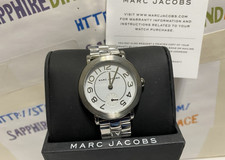 Marc Jacobs 36mm Riley Stainless Steel MJ3469 Brand NEW! Retail Tag $200.00
