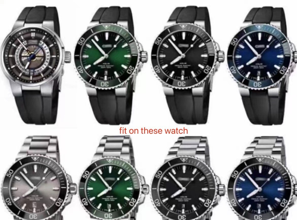 ORIS Aquis 7730 Bracelet metal band  12mm-24mm lugs watch dial 43.5mm Brand new