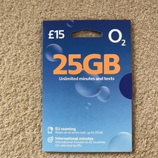 O2 PAYG SIM Card - 90GB DATA PROMO - £15 Big Bundle / Rolling Plan - 5G Ready