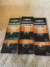 6 packs of 1 Duracell 377/376 SR66 SR626W 1.5V Silver Oxide Button Cell Battery