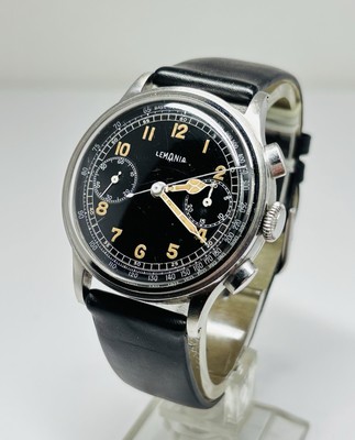 1940s Rare LEMANIA Vintage Military Chronograph Luftwaffe Watch | eBay