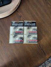 Maxell VHS-C Camcorder Tapes: TC-30, HGX-Gold, Premium Grade - Lot of 4 New