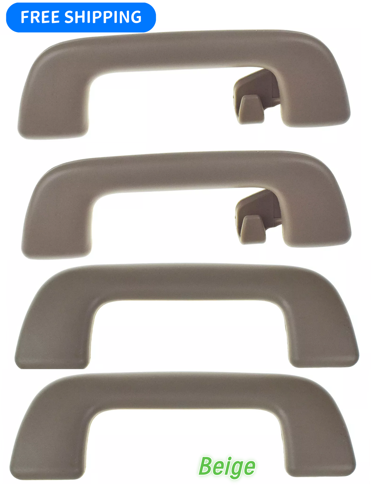4Pcs Front+Rear Inner Roof Pull Handle Grab Beige Fits Toyota Yaris Corolla Rav4