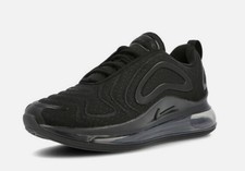 Nike Air Max 720 Triple Black/Anthracite Women Running Shoes Size 8