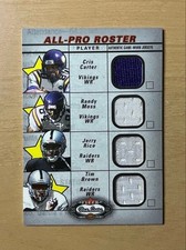 NFL HOF RICE, MOSS, CARTER, BROWN PATCH