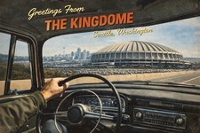 Greetings FromThe Kingdome Seattle, Washington MODERN POV Postcard D467