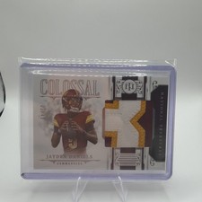 2025💥JAYDEN DANIELS💥National Treasures COLOSSAL MATERIALS #/49 *SWEET PATCH*