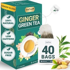 Ginr Green Tea, 40 Indivily Wrapped Tea Bags of Soothing