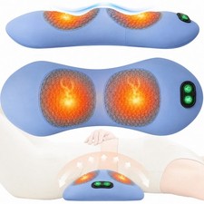 3-In-1 Electric Lumbar Support Pillow Smooth Spine Triple Fusion Back Massager