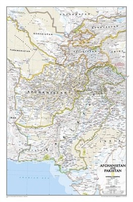 Afghanistan/pakistan, Tubed: Wall Maps Countries & Regions