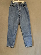 Gitano Vintage 90s Jeans Blue Mom High Waist Straight Tapered  Womens 8 Petite 