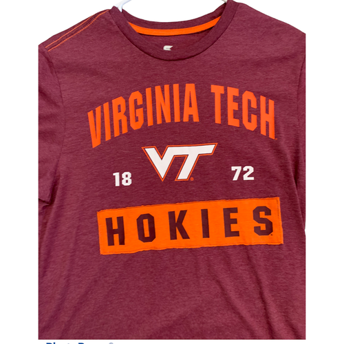 Colosseum Men's Size M Virginia Tech VT Hokies NCAA Short Sleeve T-Shirt Nwt - Picture 4 of 8