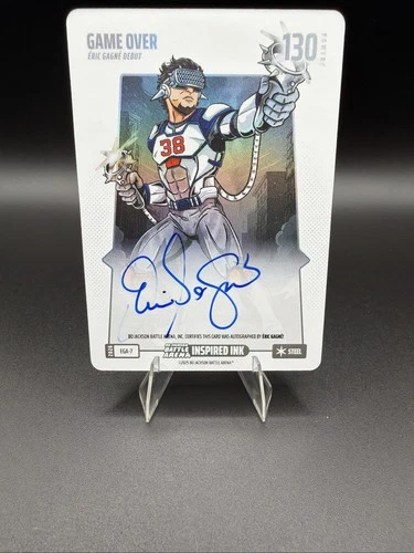2025 Bo Jackson Battle Arena Eric Gagne Game Over EGA-7 Steel On Card Auto