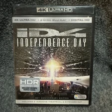 Independence Day (20th Anniversary) (4k Ultra HD + Blu-Ray + Digital, 1996) New