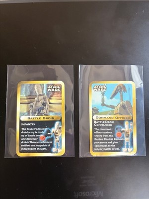 LEGO Star Wars Trading Cards Lot Of 4 Battle Droid Command Officer lego-star-wars-trading-cards-lot-of-4-battle-droid-command-officer
