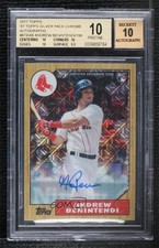 2017 Silver Pack 1987 Design Chrome Andrew Benintendi BGS 10 PRISTINE Auto uk2