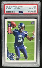 2012 Topps Kickoff Russell Wilson Rookie RC #38 Seahawks PSA 10 GEM MINT
