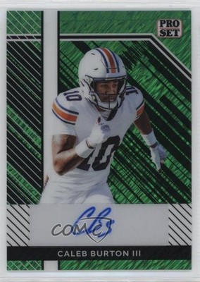 2024 Leaf Metal Collective Pro Set Green Shimmer /7 Caleb Burton III Auto 13u1