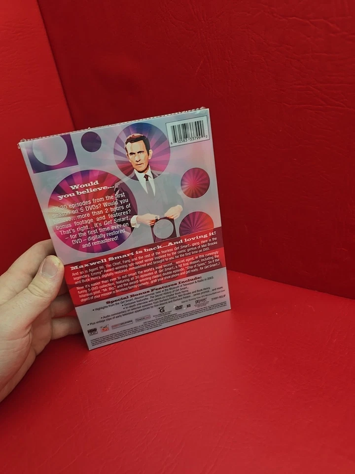 New Sealed! Get Smart 1965 TV Show: Season 1 5-DVD Set - Image 2 of 3
