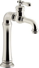 Kohler K-99268-SN Artifacts Gentleman's Bar Prep Sink Faucet, Polished Nickel