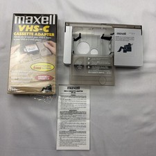 Maxell VP-CA VHS-C Cassette Adapter Manual VCR Converter for VHS-C Tapes