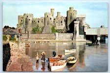 Conway Conwy Castle WALES UK 4x6 Postcard
