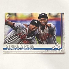 2019 Topps 508 Strike a Pose Ronald Acuna Ozzie Albies CL Atlanta Braves Card