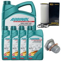MotoröL Filter Set Addinol 0W-30 9 Liter + Schraube FüR Bmw 5Er 7Er E60 E61 E65