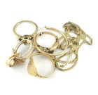 14K Yellow Gold Jewelry Scrap Lot 16.2 Grams