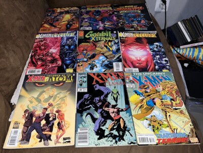Comic Book Lot of 9 X-Men Marvel Comics No Duplicates Mixed Eras VF/NM