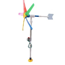 DIY Five-Blade Homemade New Wind Turbine Colorful Windmill Wind Driven Generator