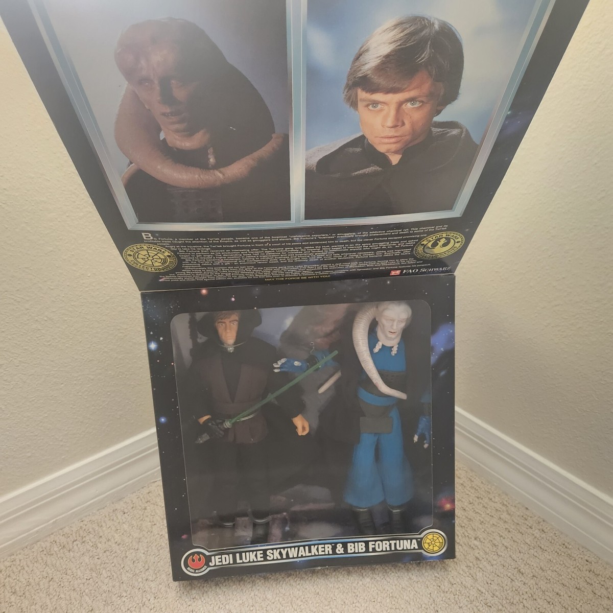 Star Wars Collectors Series Jedi Luke Skywalker & Bib Fortuna 12