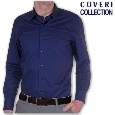 Camicia Uomo Manica Lunga Semislim COVERI COLLECTION Cotone Elasticizzato |  eBay