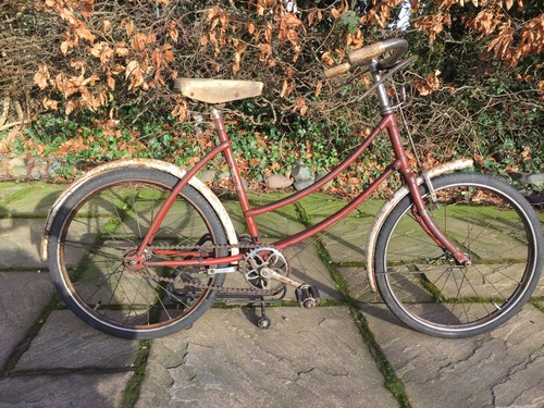 vintage 1946-53 bsa parabike junior model pj/2 girls bicycle