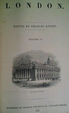 London Book 1844 C. Knight Rare VHTF Etchings HC Antique UK Schools Statues Jewr