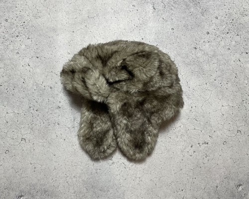 Vintage Trapper Fur Fuzzy Hat Ushanka Hype Y2K 90s Style