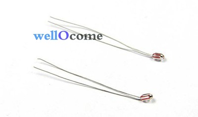 20pcs NTC Thermistor 100K ohm 1% B3950 Glass Encapsulated for 3D Reprap MK2a