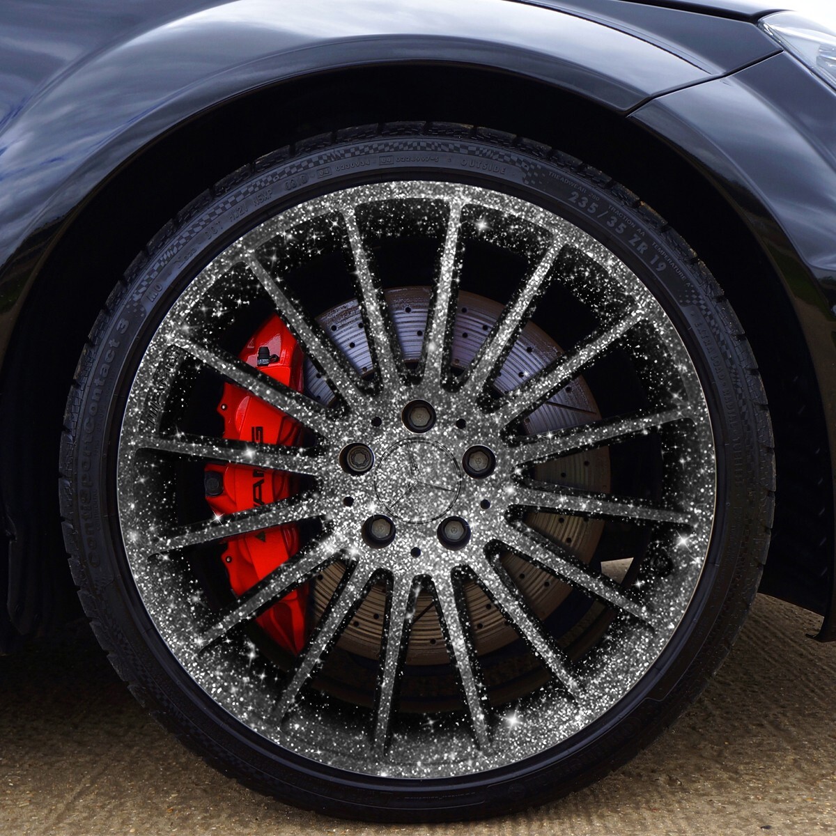 Hemway Auto Flake Glitter Black 0.015