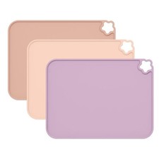 Silicone Placemat for Toddles Kids Non-Slip Reusable Portable Kids Placemats ...