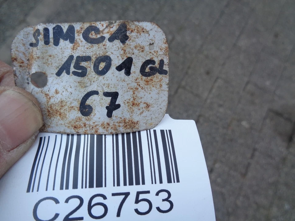 Simca 1301 1501 Chrom Zierleiste Moulding Einstiegsleiste SET orig. - Bild 3 von 4