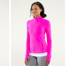 Lululemon Forme Define Jacket Luon - Raspberry Glo Light Pink - Size 4