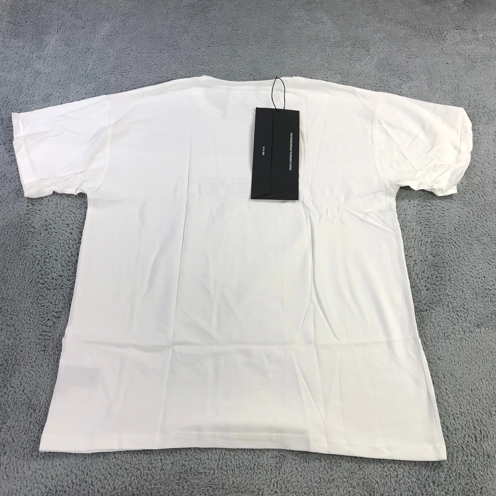 HBA (HOOD BY AIR) Camicia Hood By Air Uomo Extra Large HBA Bianco Grigio Screensaver Preppy Girocollo z