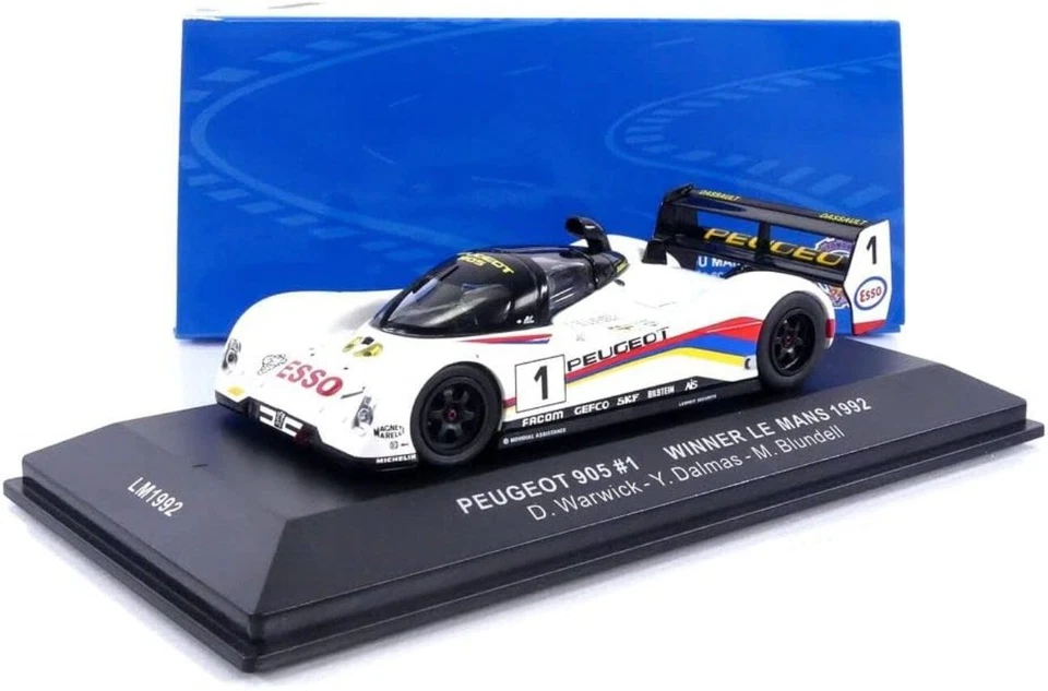 PEUGEOT 905 #1 LE MANS 1992 WARWICK DALMAS BLUNDELL IXO LM1992 1:43 24 HEURES - Photo 1/4