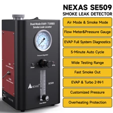 NEXAS SE509 EVAP Smoke Tester Machine Car Pipe System Vacuum Smoke Leak Detector