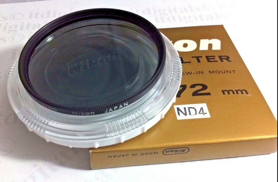 Genuine Nikon 72mm NEUTRAL DENSITY ND4 ND4X Lens Filter Japan 72 mm OEM FTA15801 - Image 3 of 4