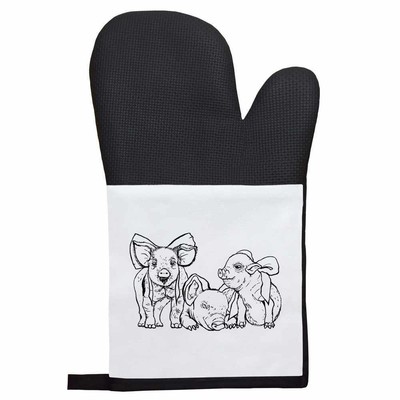Ofenhandschuh/Fäustling 'Drei Schweine' (OG011015)