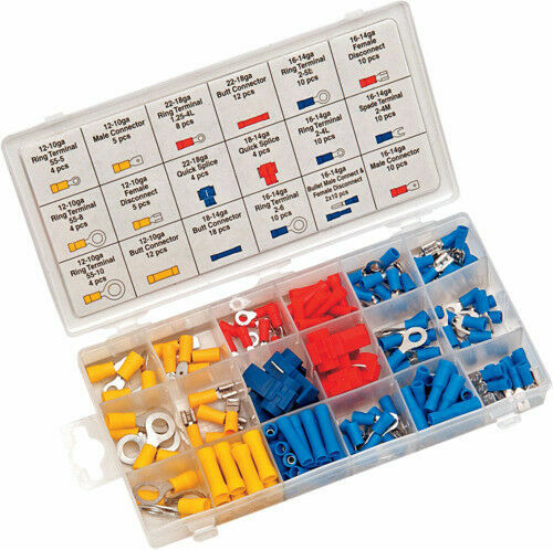 PERFORMANCE TOOL 160 PCS WIRE CONNECTOR KIT W5213 NEW - Picture 1 of 1